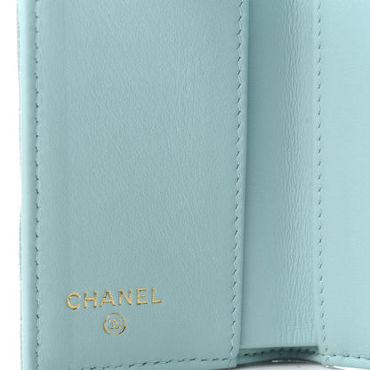 Chanel Caviar Quilted Small Boy Flap Wallet Light Blue 7 of 8