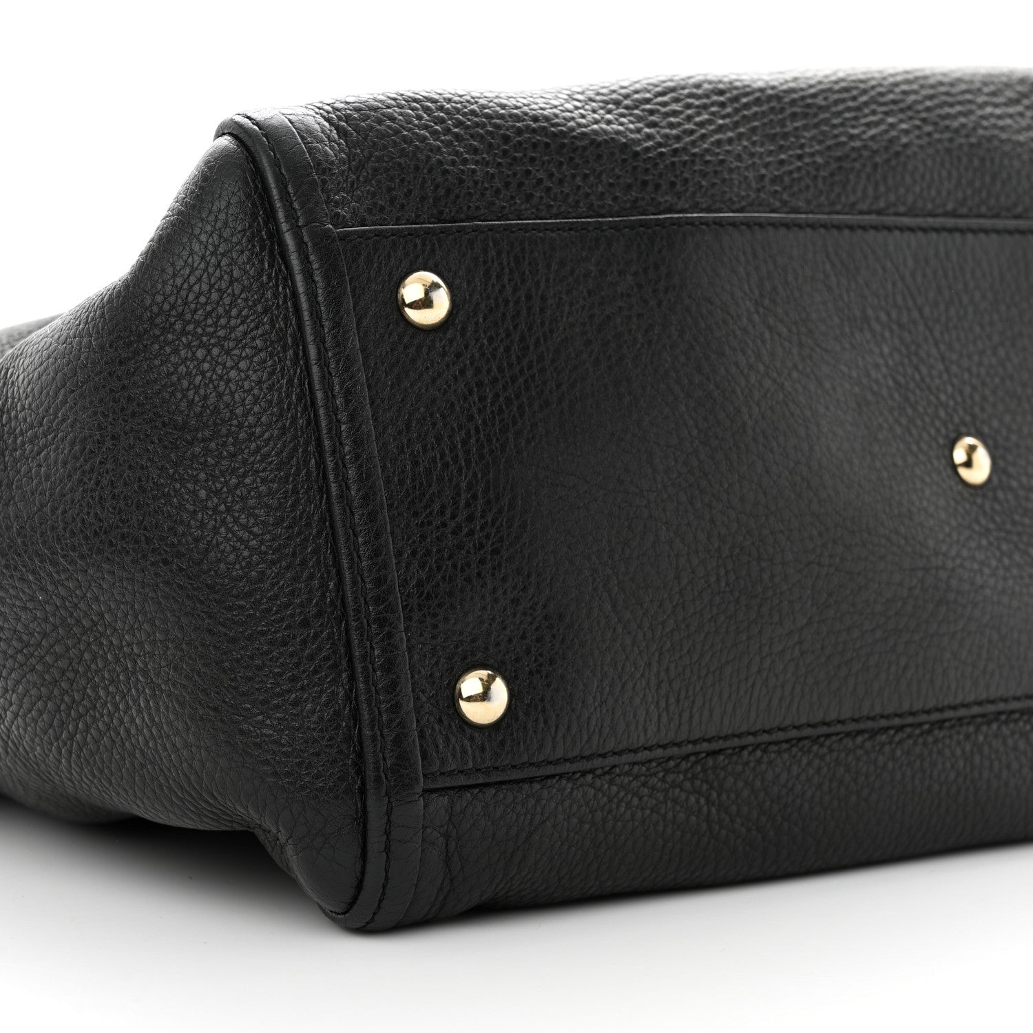 Gucci Pebbled Calfskin Medium Soho Shoulder Bag Black 9 of 13