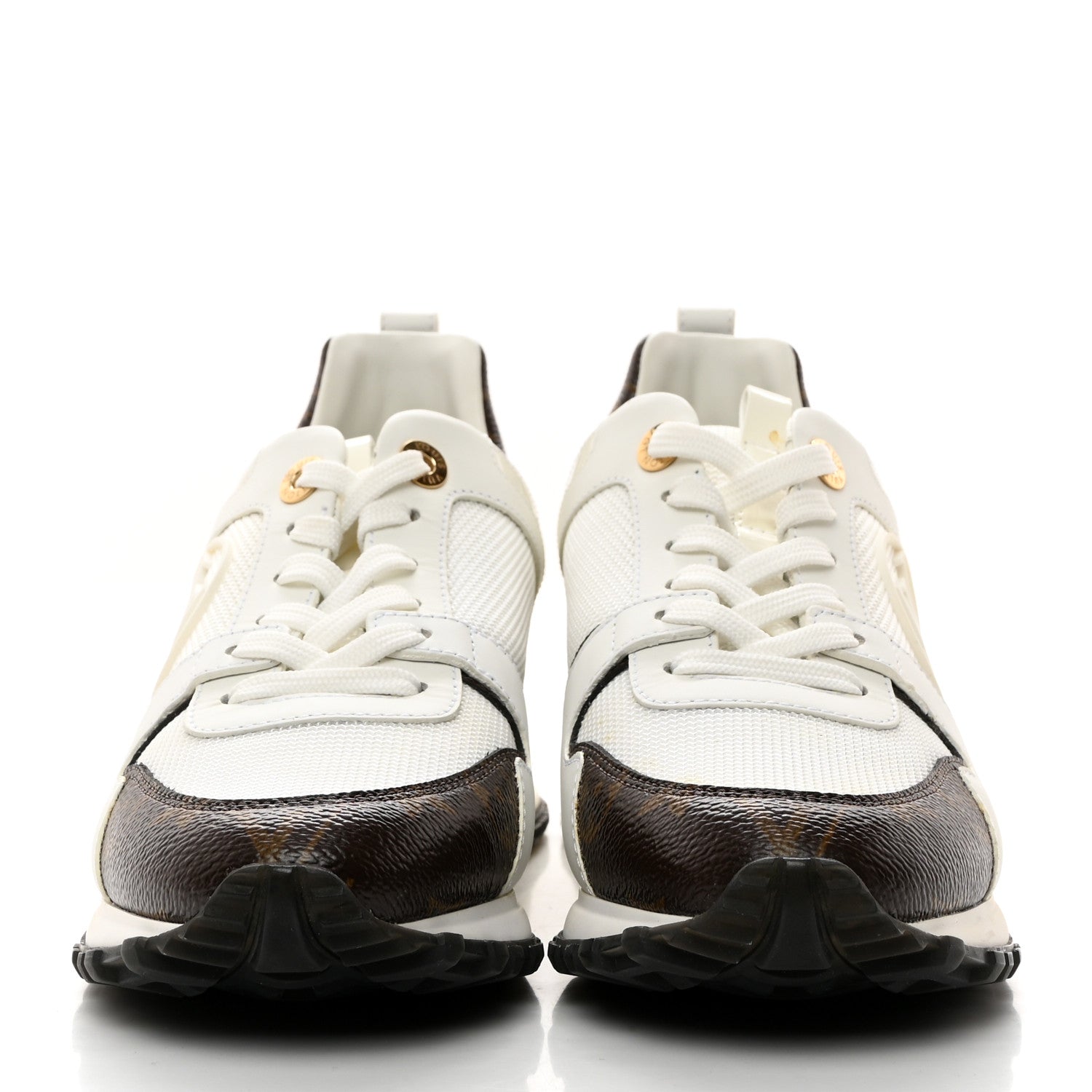 Louis Vuitton Calfskin Monogram Run Away Sneakers 36.5 White 2 of 8