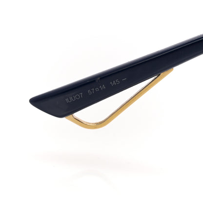 Christian Dior Technologic Sunglasses Gold Blue 5 of 10