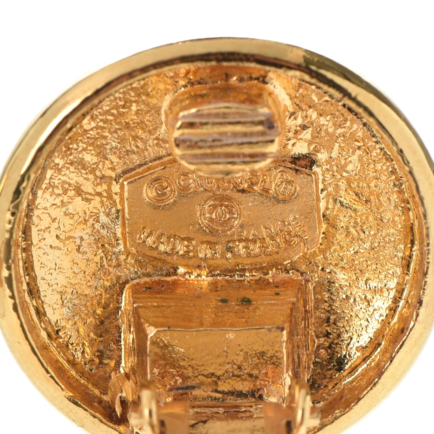 CC Clip On Earrings Gold
