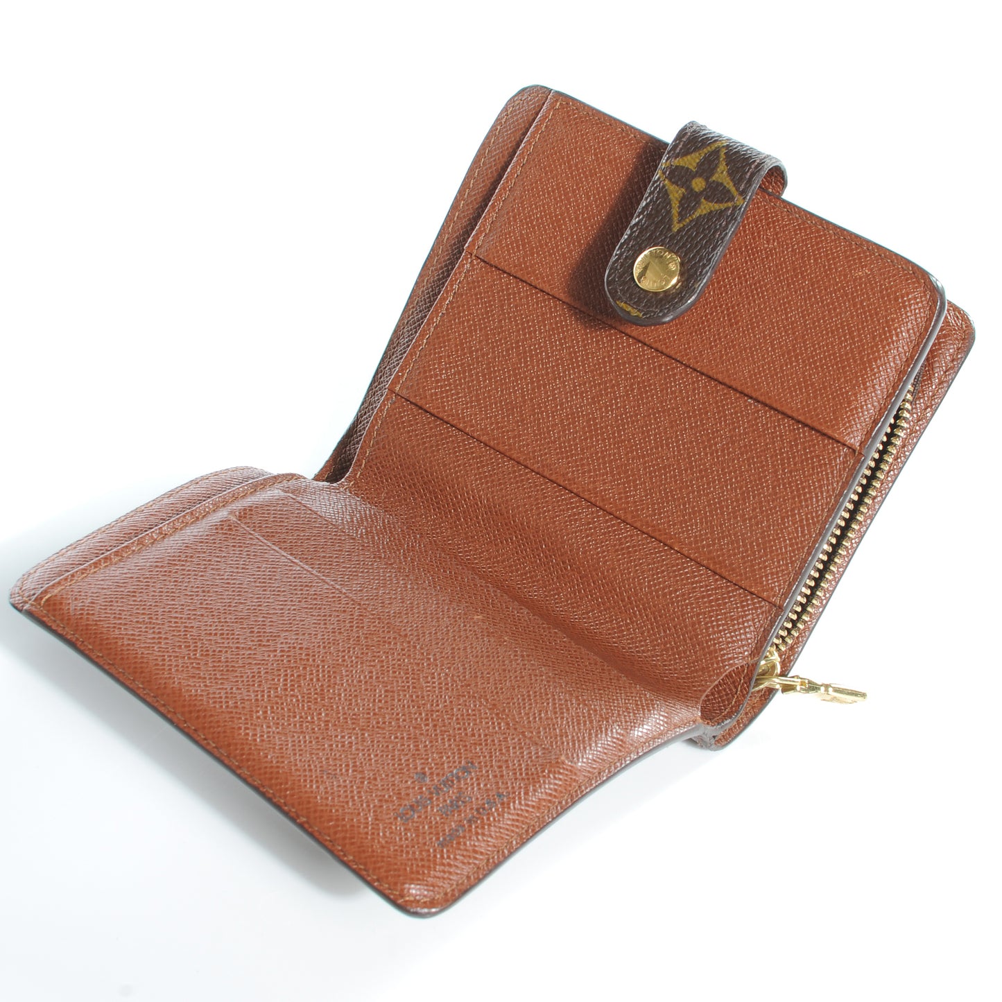 Monogram Compact Zippe Zipped Wallet