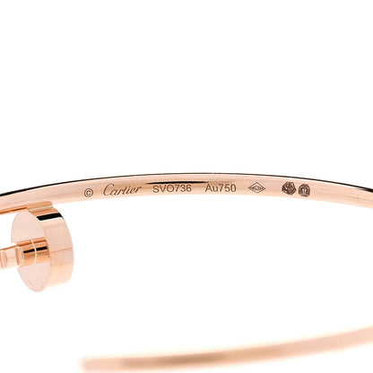 Cartier 18K Pink Gold Large Juste Un Clou Hoop Earrings 4 of 4