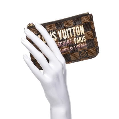 Louis Vuitton Damier Ebene Scribe Affiche Key Pouch 2 of 6