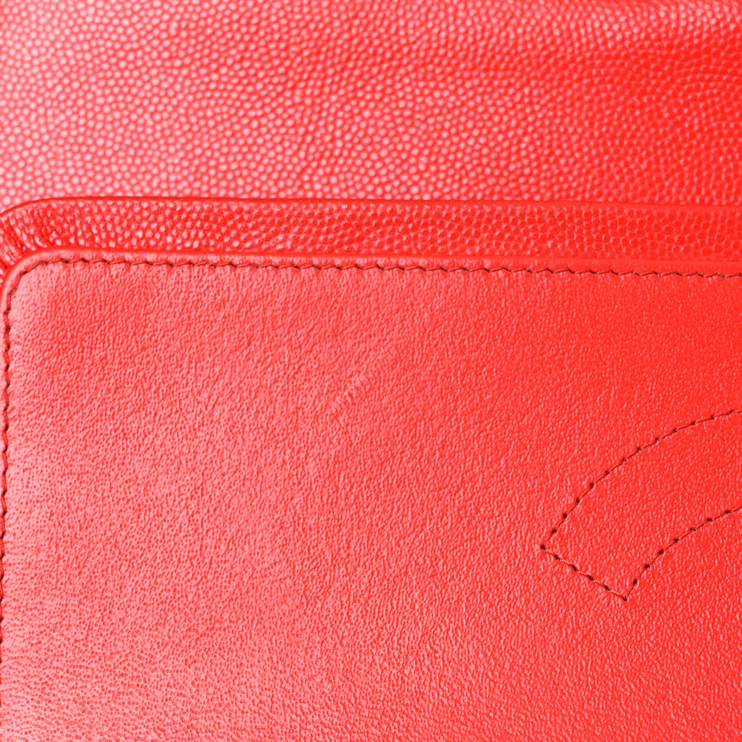 Chanel Caviar Quilted Jumbo Double Flap Red 12 of 15