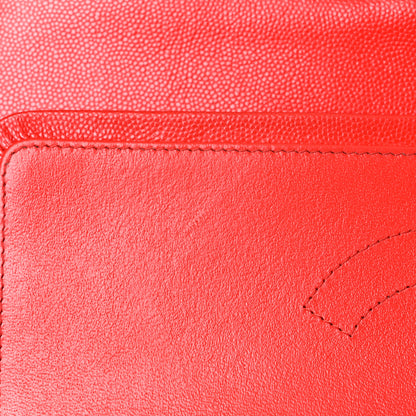 Chanel Caviar Quilted Jumbo Double Flap Red 12 of 15
