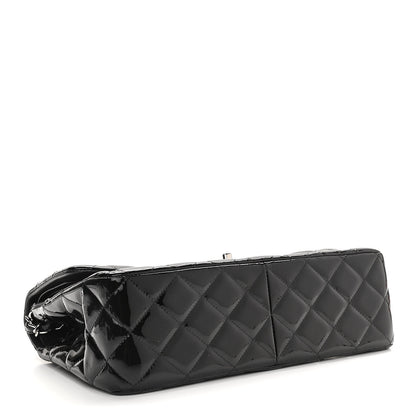 Chanel Patent Quilted Jumbo Double Flap Black 4 of 10