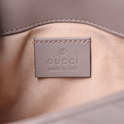 Gucci Calfskin Matelasse Super Mini GG Marmont Shoulder Bag Porcelain Rose 6 of 12