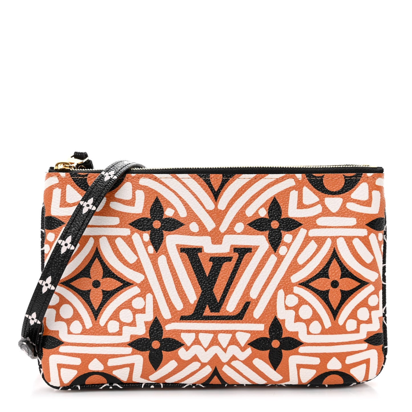 Monogram Giant Crafty Double Zip Pochette Creme Caramel