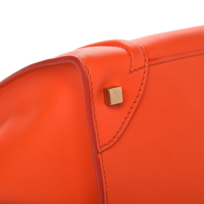 Celine Smooth Calfskin Mini Luggage Bright Orange 9 of 10