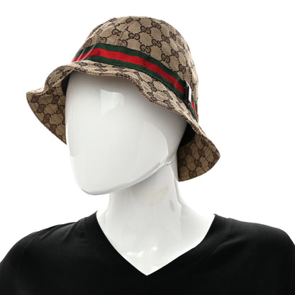 Gucci GG Monogram Web Bucket Hat M Brown 2 of 11