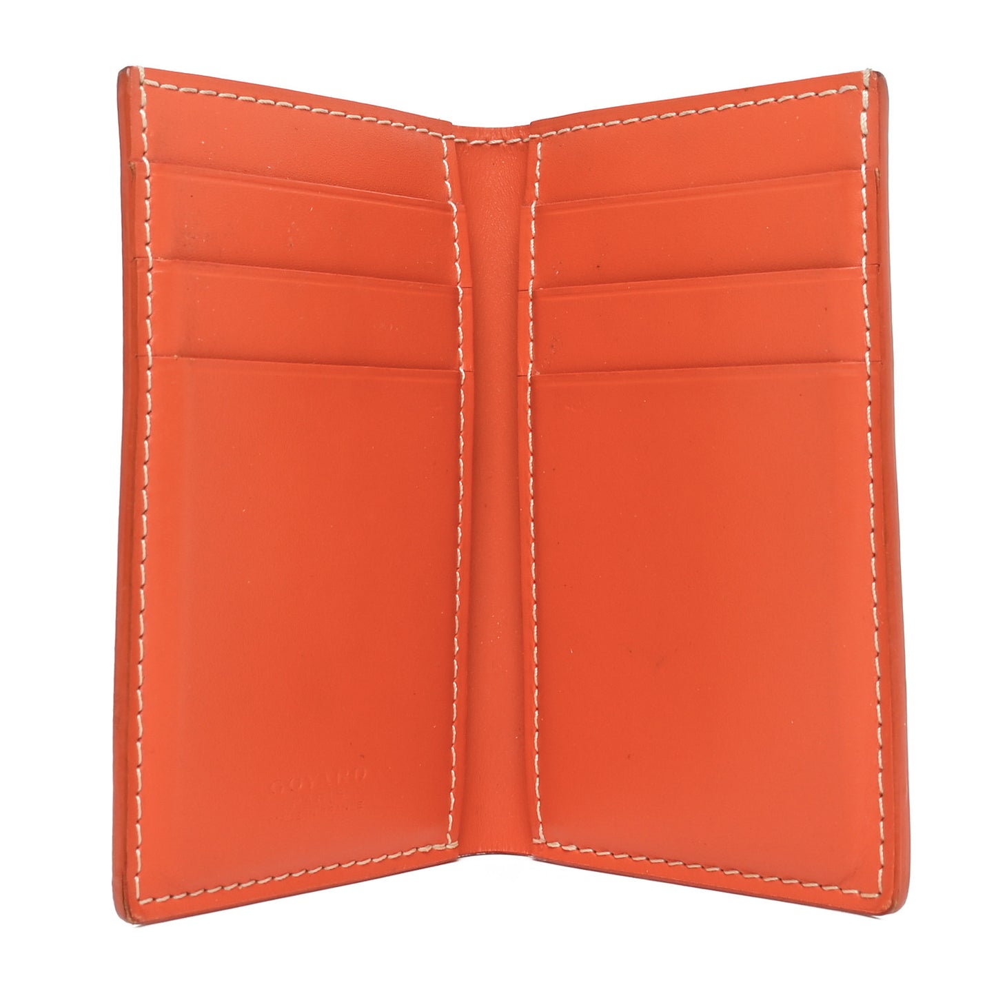 Goyardine Saint Pierre Card Holder Orange