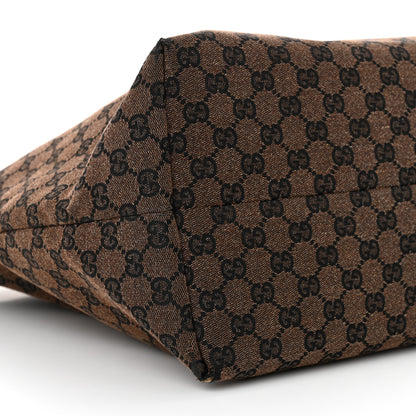 Gucci Monogram Denim Large Tote Brown 9 of 14