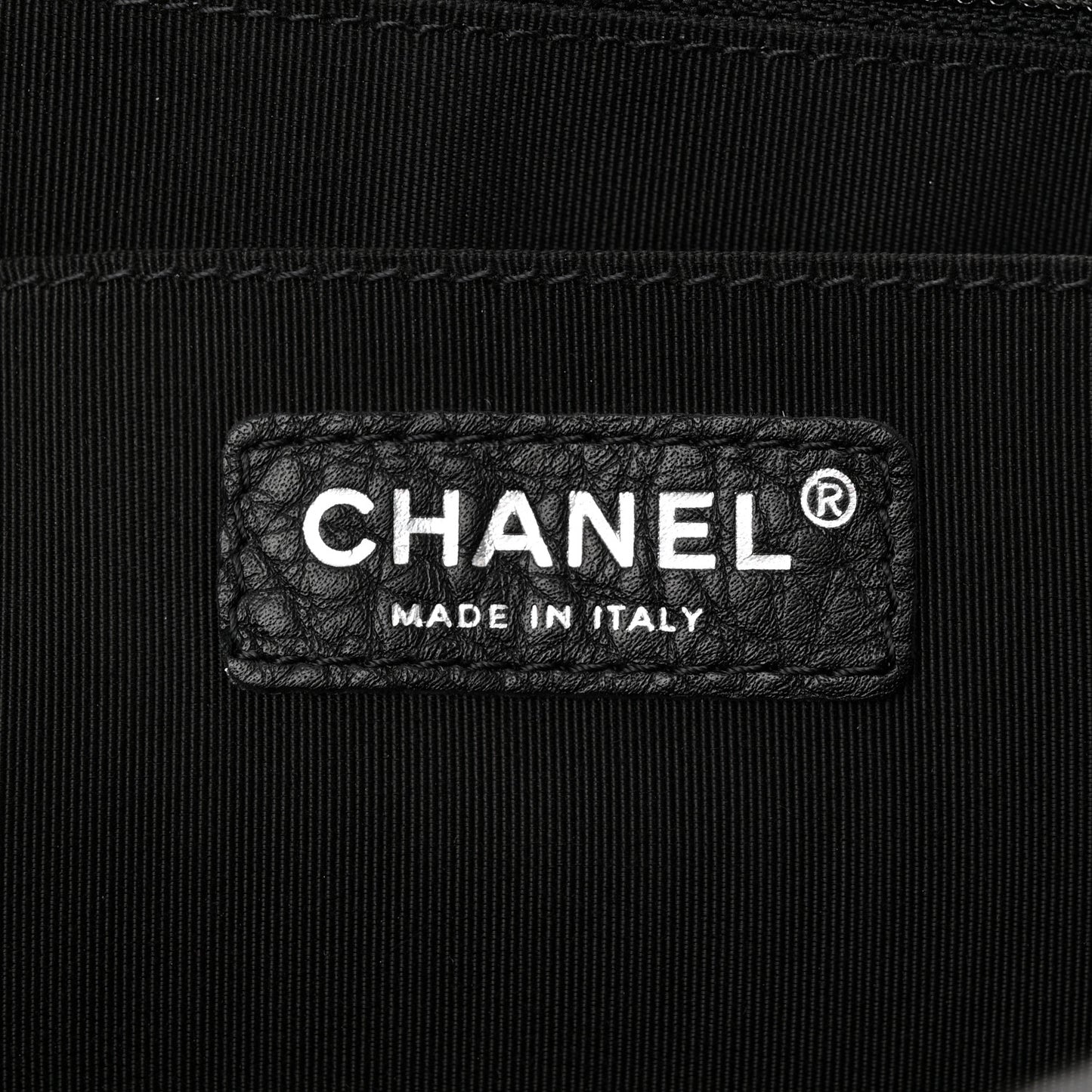 Grained Calfskin Quilted Small XXL Travel Flap Bag Black
