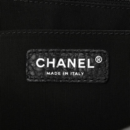 Chanel Grained Calfskin Quilted Small XXL Travel Flap Bag Black 6 of 10