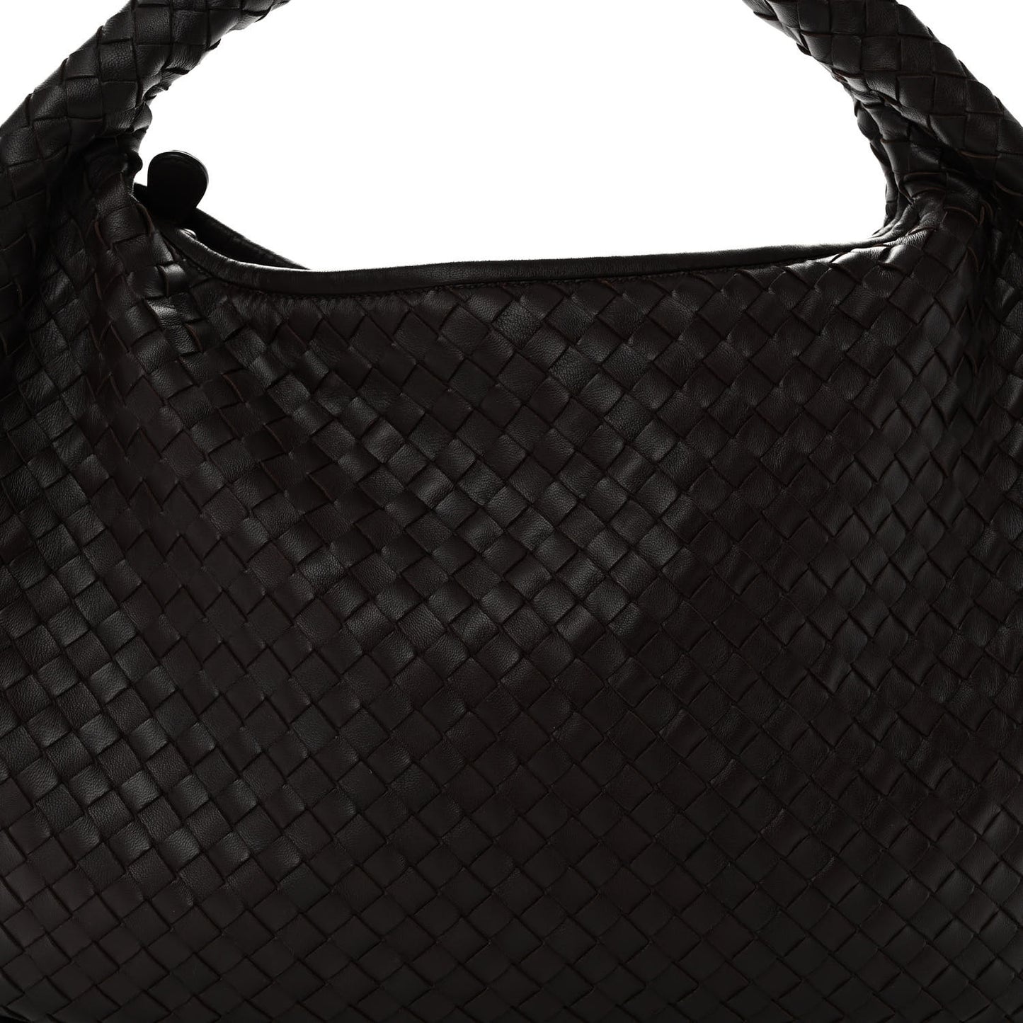 Nappa Intrecciato Medium Veneta Hobo Ebano