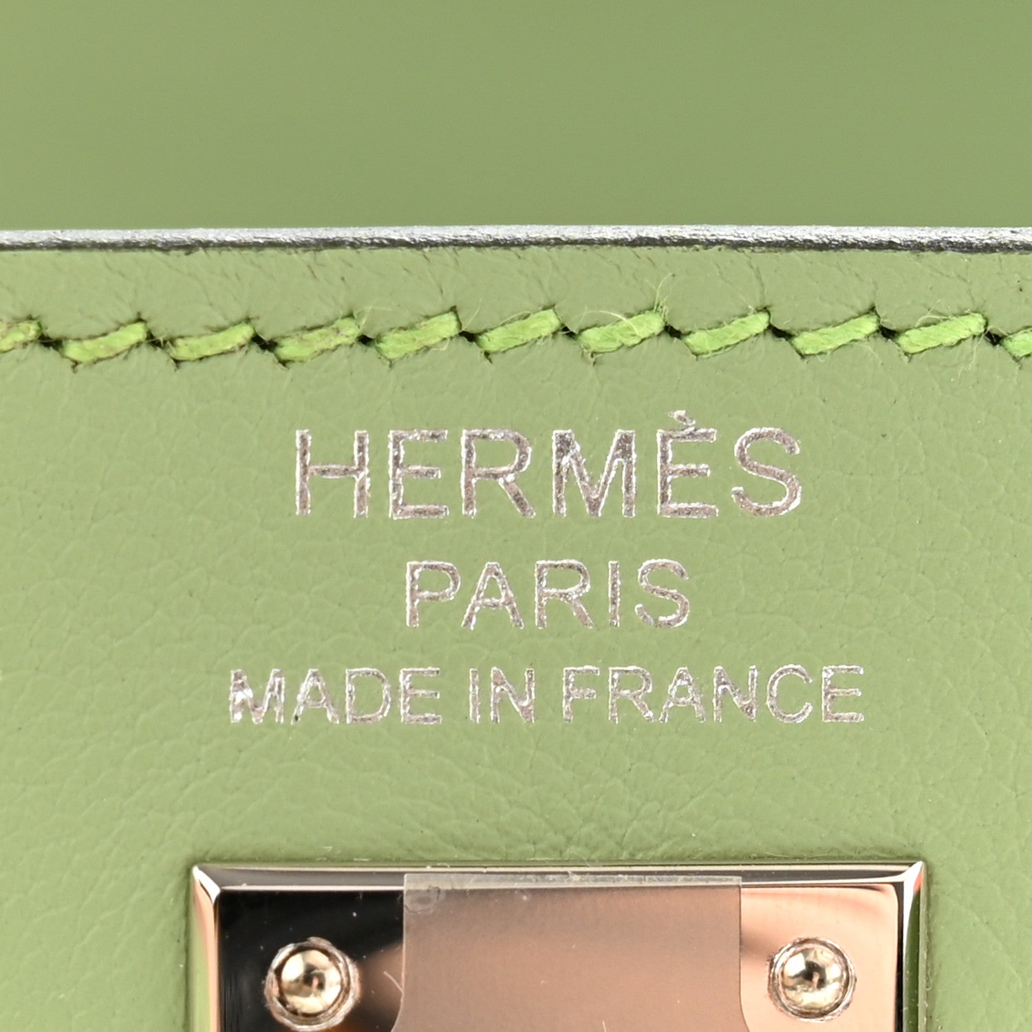 Hermes Swift Kelly Retourne 25 Vert Criquet 6 of 11