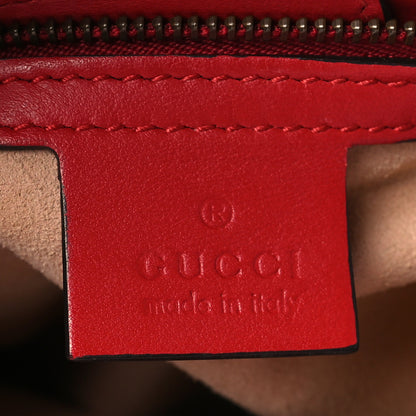 Gucci Calfskin Matelasse Small GG Marmont Tote Hibiscus Red 6 of 11