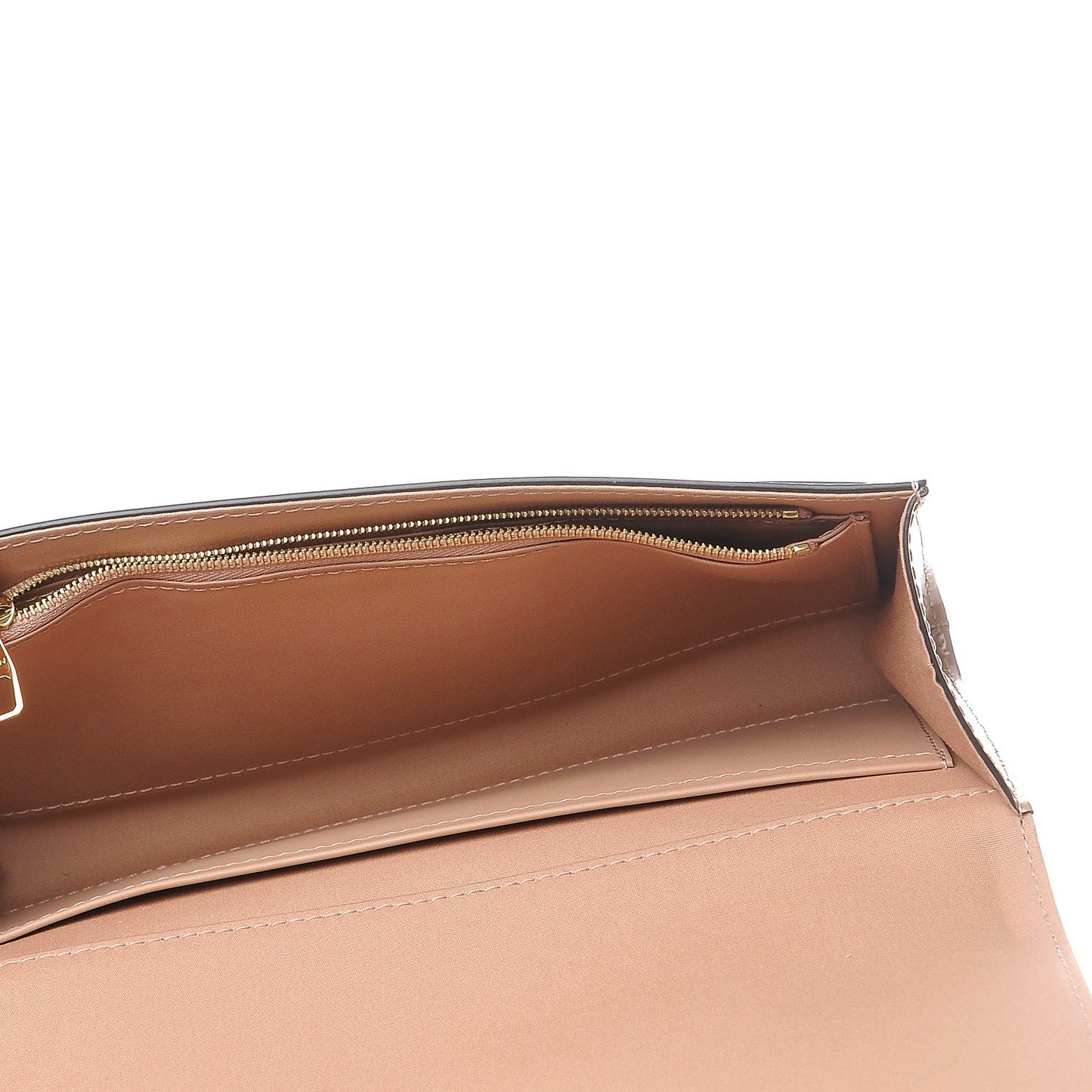 Patent Louise Clutch Nude
