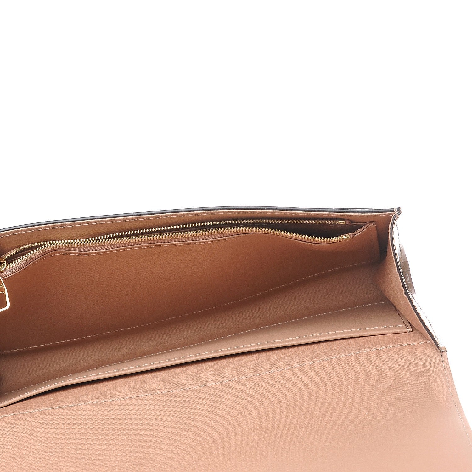 Louis Vuitton Patent Louise Clutch Nude 5 of 9