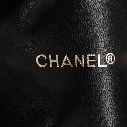 Chanel Lambskin Diamond Stitched Drawstring Shoulder Bag Black 7 of 12