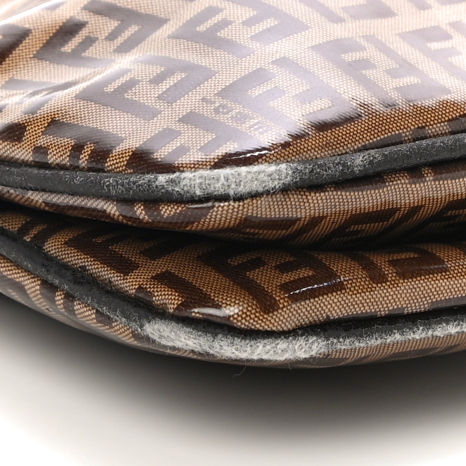 Fendi Vinyl Zucchino Baguette Tobacco 8 of 16