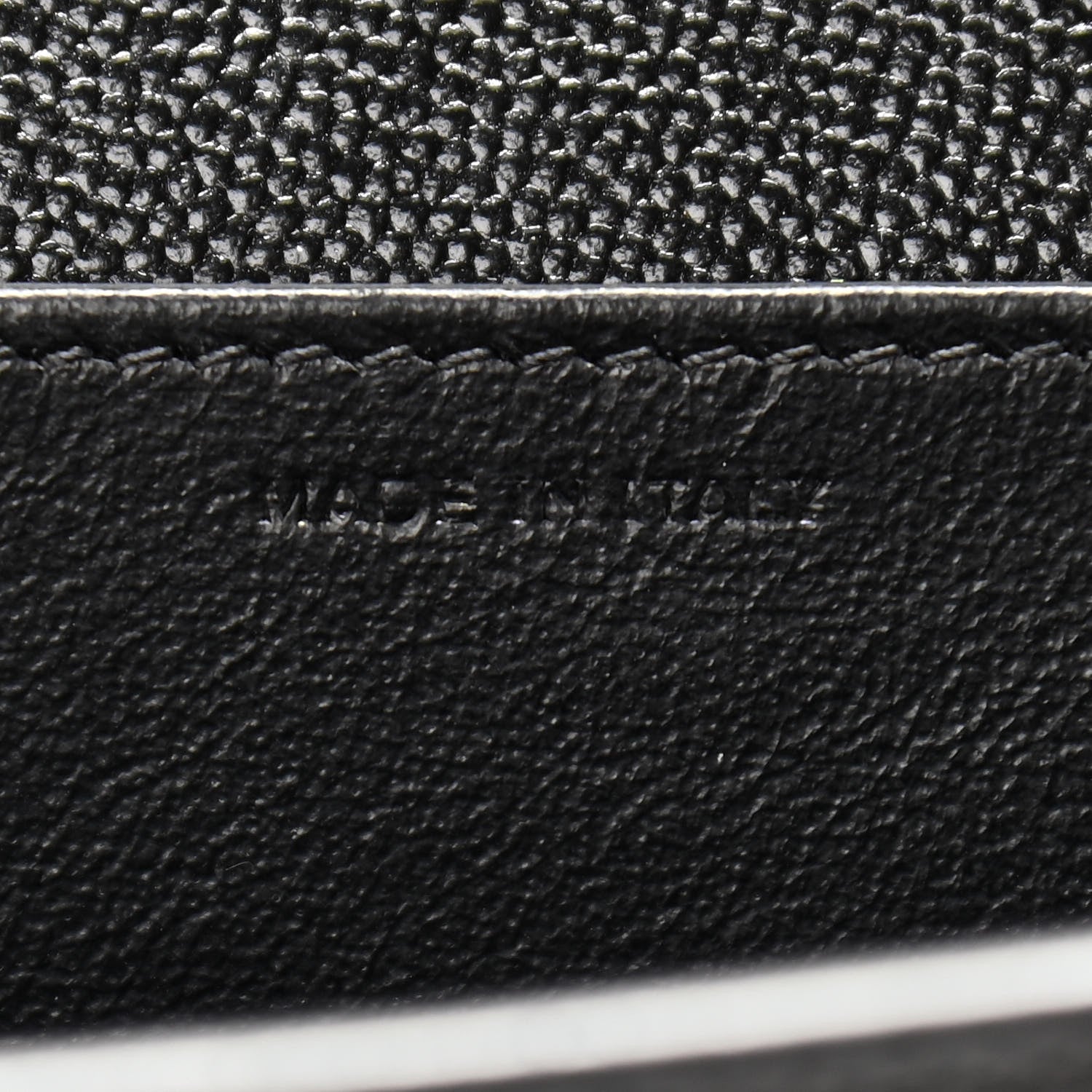 Saint Laurent Grain De Poudre Uptown Chain Wallet Black 7 of 12
