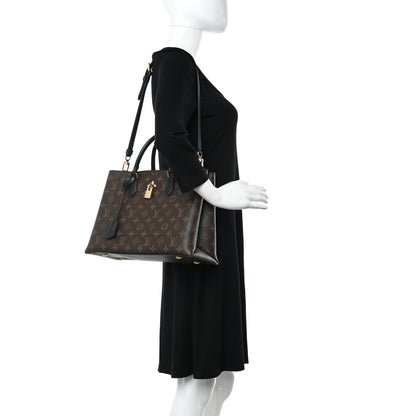 Louis Vuitton Monogram Flower Tote Black 2 of 9