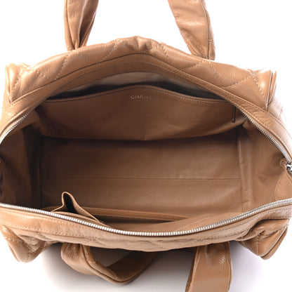 Chanel Caviar Quilted CC Timeless Bowler Dark Beige 4 of 4