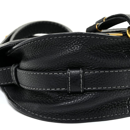 Chloe Calfskin Mini Marcie Round Crossbody Bag Black 9 of 11
