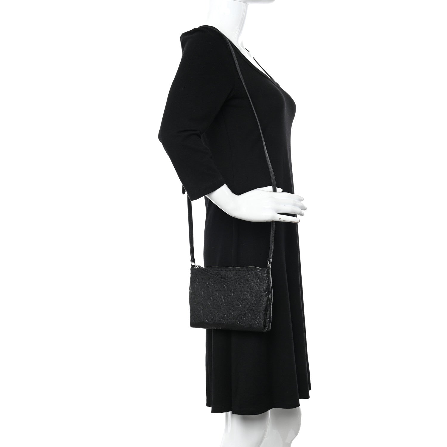 Louis Vuitton Empreinte Pallas Crossbody Black 2 of 9