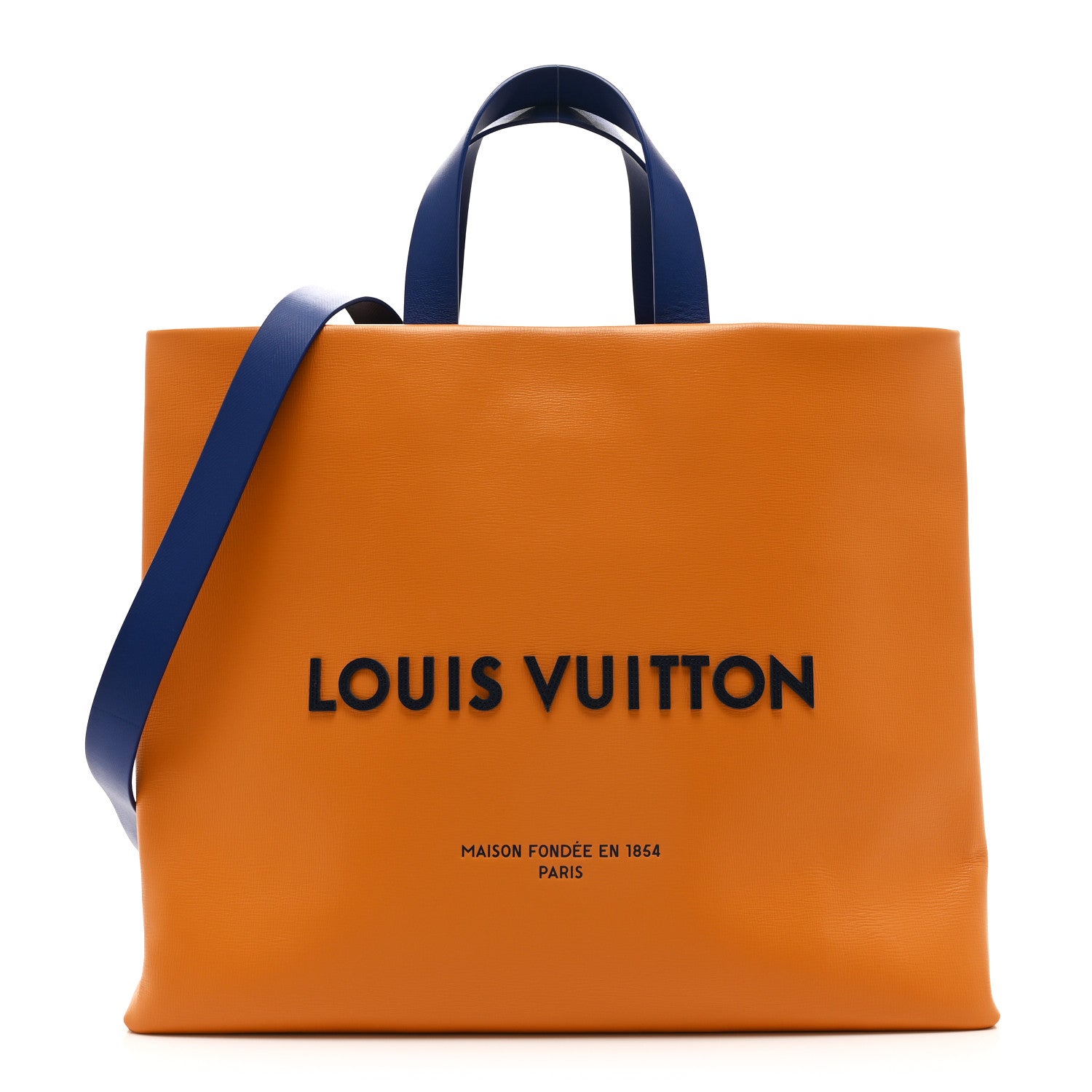 Louis Vuitton Cowhide Shopper Bag MM Safran 1 of 9