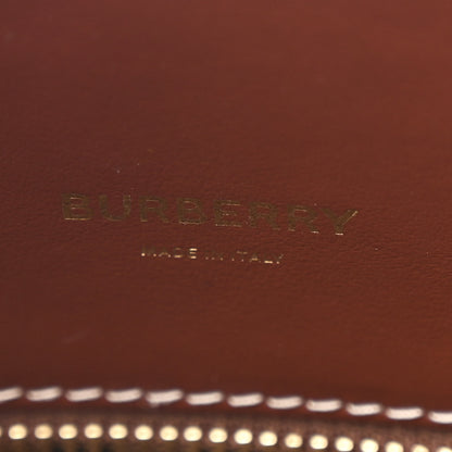 Burberry Calfskin Vintage Check Small Two Handle Title Bag Black 7 of 11