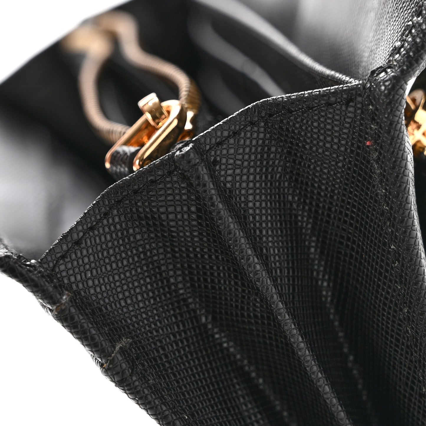 Saffiano Metal Continental Flap Wallet Black
