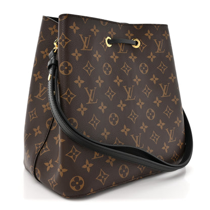 Louis Vuitton Monogram Neonoe MM Black 3 of 10