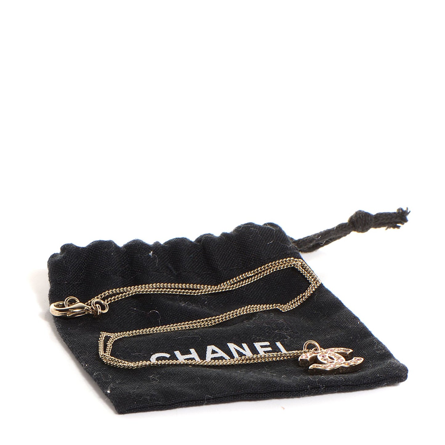 Crystal CC Necklace Multicolor