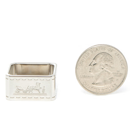 Hermes Palladium Bolduc Scarf Ring 2 of 5