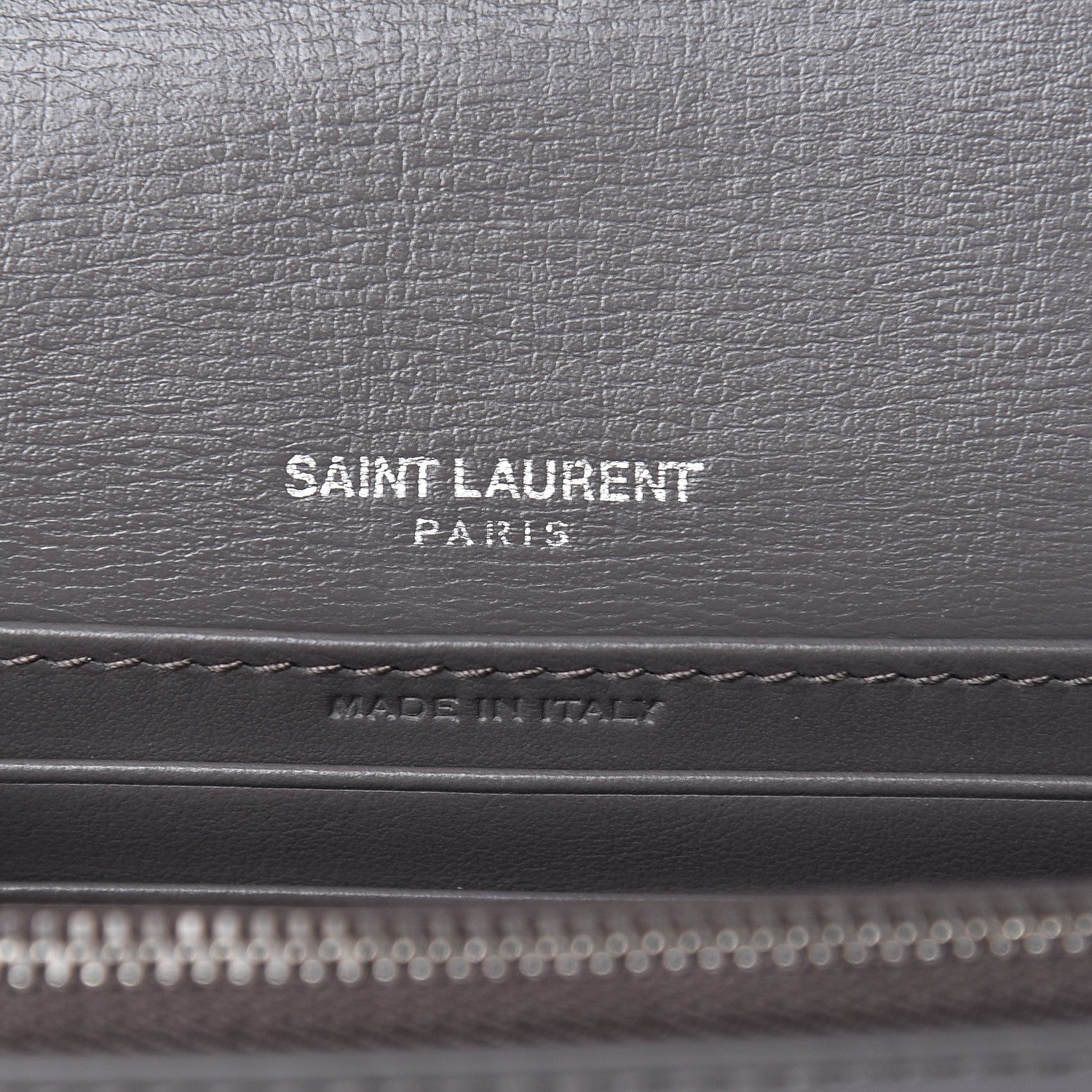 Saint Laurent Calfskin Monogram Sunset Chain Wallet Earth 6 of 9