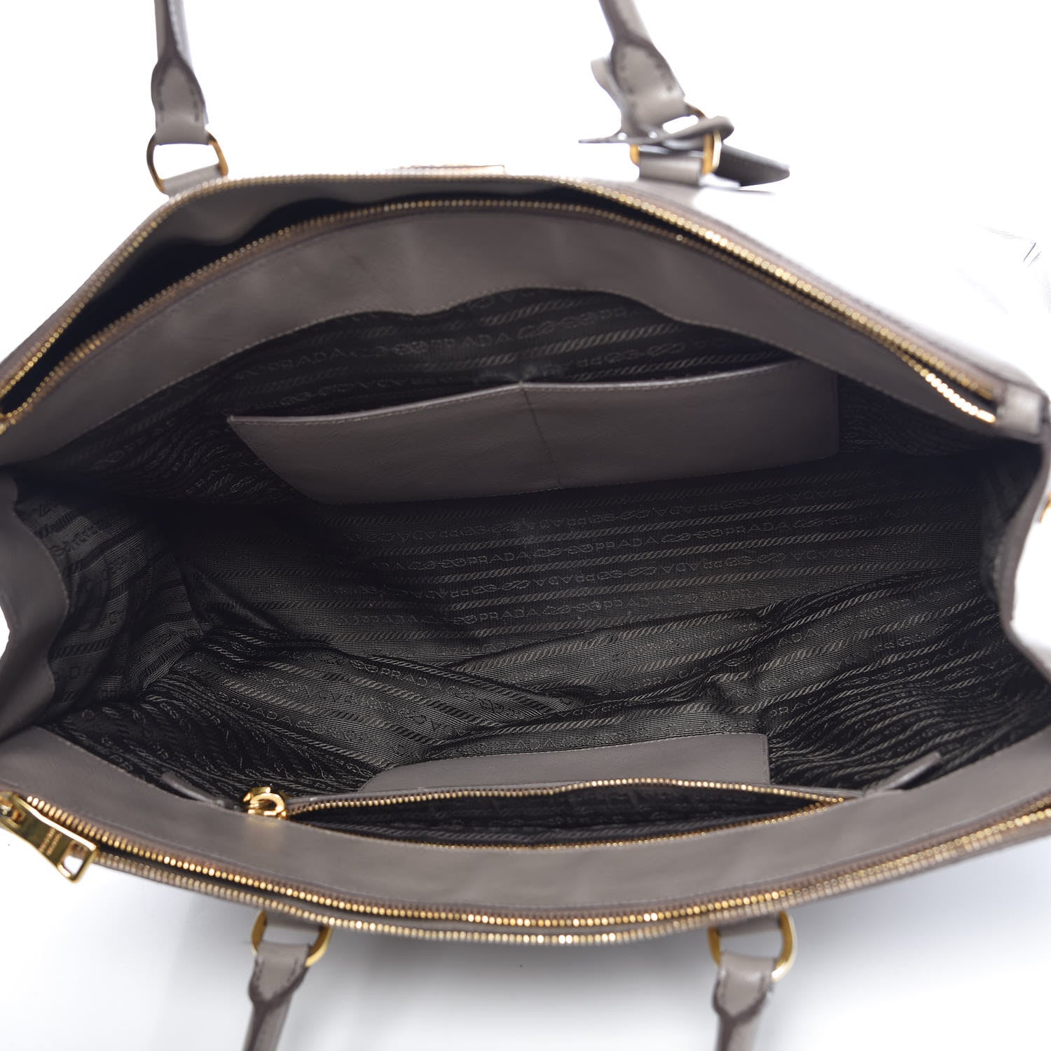 Prada Saffiano Lux Extra Large Galleria Double Zip Tote Argilla 5 of 23