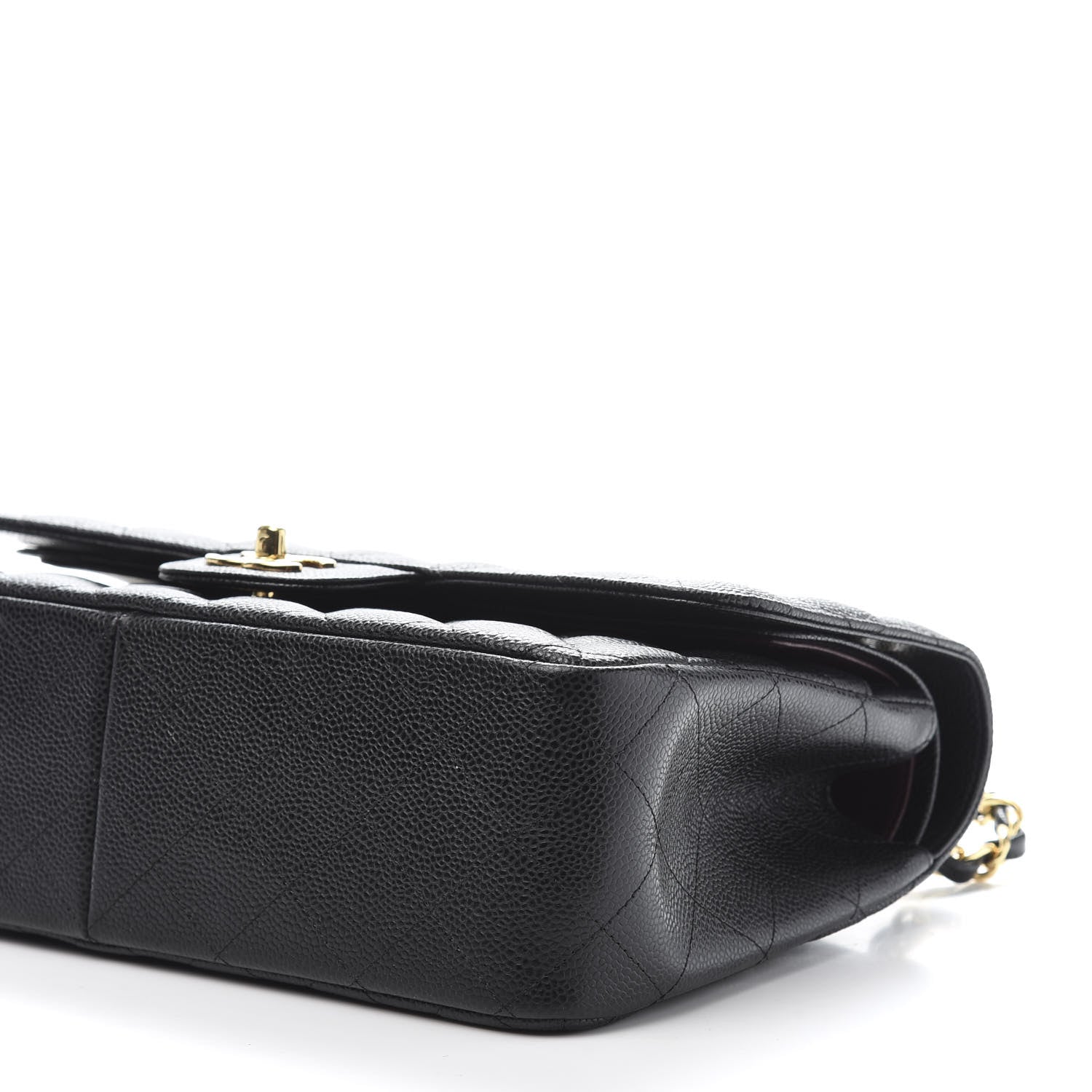 Chanel Caviar Quilted Jumbo Double Flap Black 9 of 10