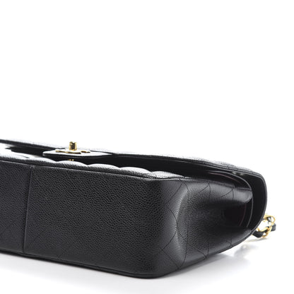 Chanel Caviar Quilted Jumbo Double Flap Black 9 of 10