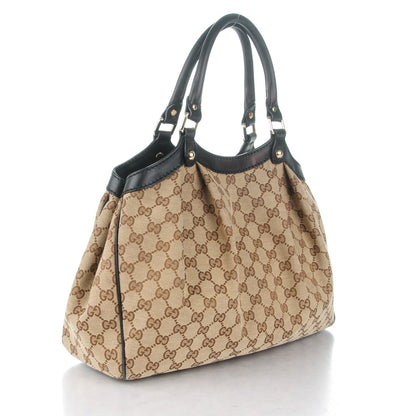 Gucci Monogram Medium Sukey Tote Beige Ebony Black 3 of 8