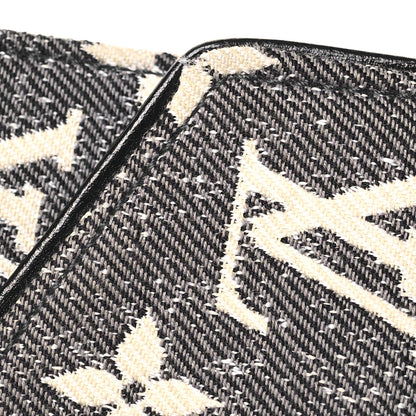 Louis Vuitton Denim Monogram Jacquard Victorine Wallet Grey 10 of 12