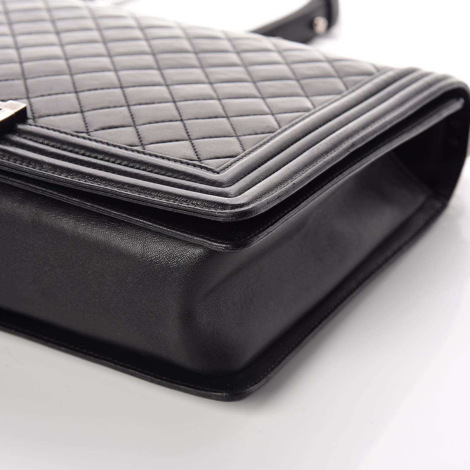 Chanel Lambskin Quilted Large Boy Flap Black 9 of 9