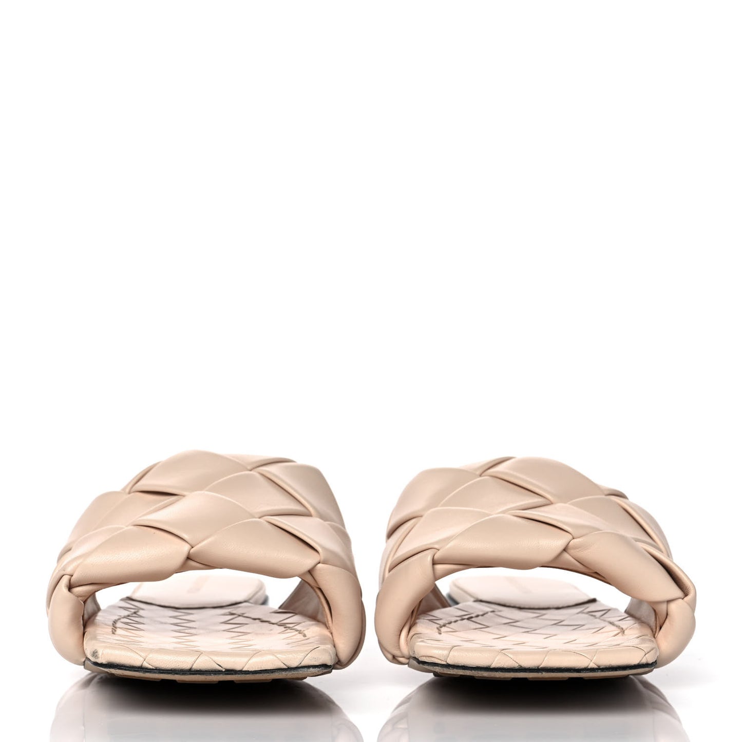Nappa Maxi Intrecciato Lido Flat Sandals 40 Bandage