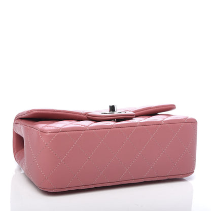 Chanel Lambskin Quilted Mini Rectangular Flap Pink 4 of 11