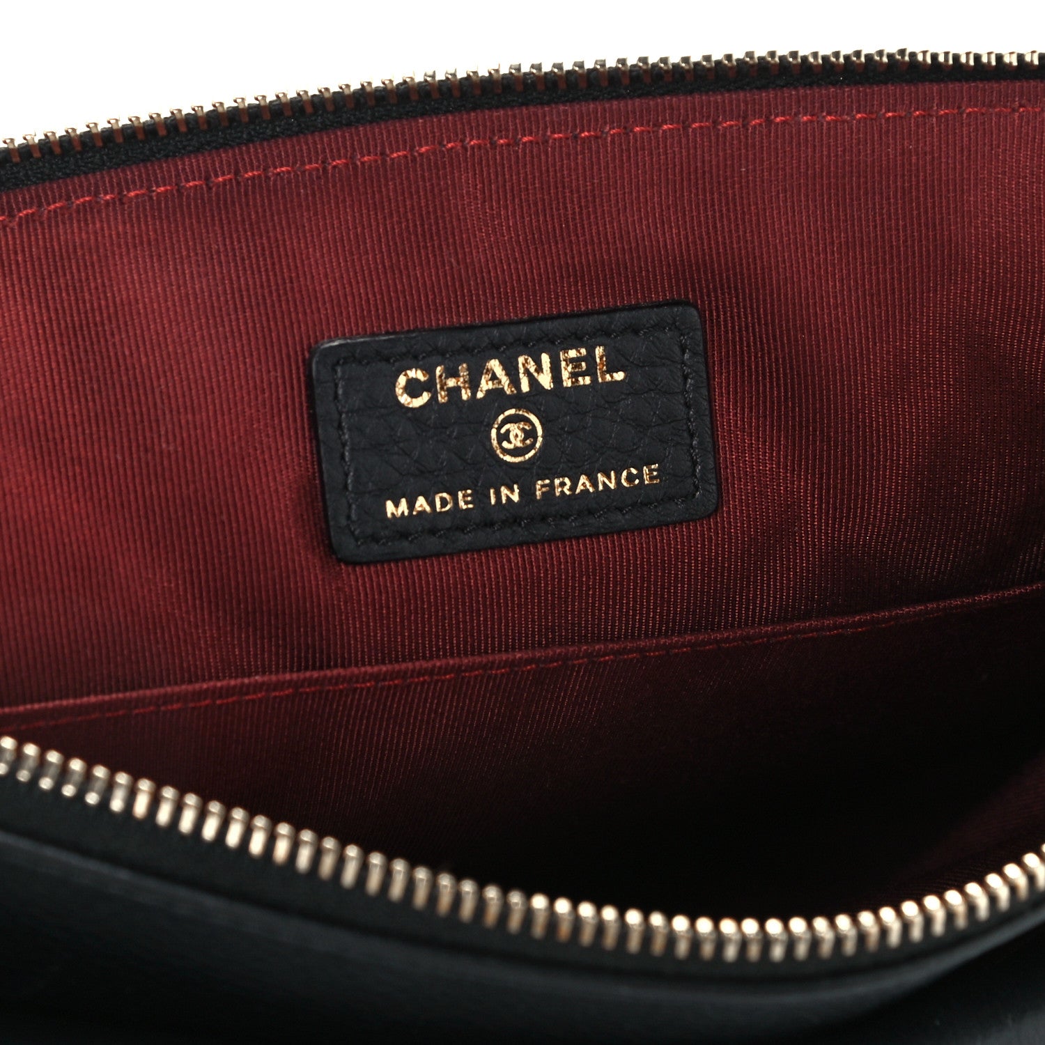 Chanel Grained Calfskin Quilted Large Archi Chic Cosmetic Case Black 7 of 14