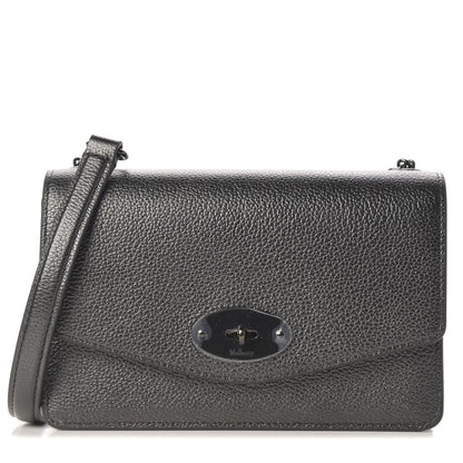 Mulberry Metallic Grain Calfskin Small Darley Gunmetal 1 of 8