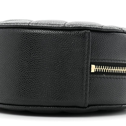 Chanel Caviar Quilted Round Clutch With Chain Black 8 of 9