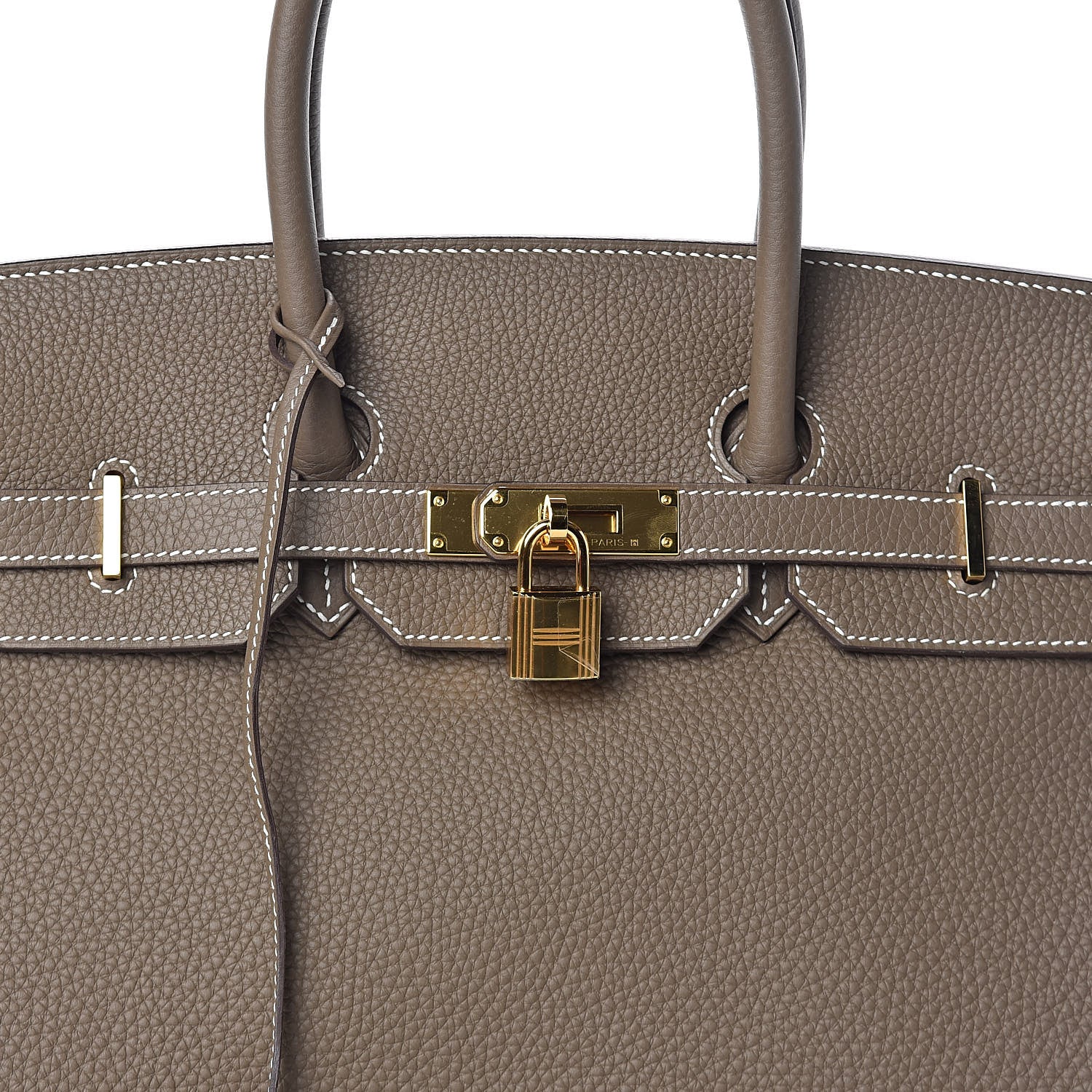 Hermes Taurillon Clemence Birkin 35 Etoupe 27 of 31
